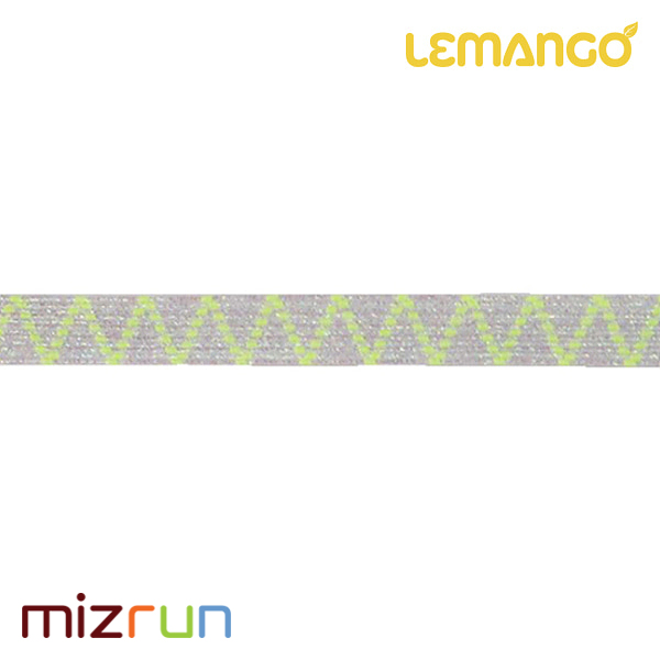 르망고 / 수경끈 LSSTZR003 Zigzag Strap Rainbow Lime