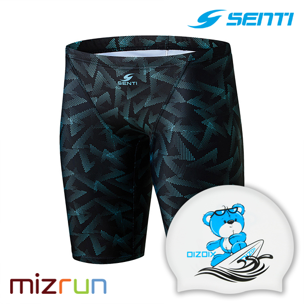 센티 / 남자 메테오로 MT 준선수용 5부 수영복 MSTQ-23311 + 디자인 수모 증정